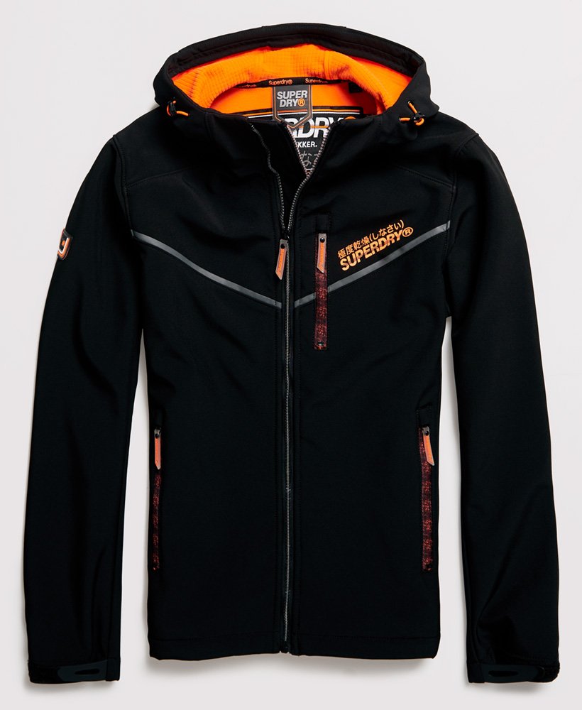 極度乾燥 Superdry 跩狗嚴選 正品 Trekker 連帽 刷毛 彈性材質 運動 風衣 黑橘 外套 新款