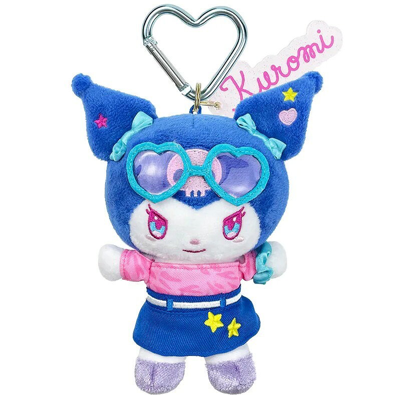 【震撼精品百貨】酷洛米 Kuromi~Sanrio 日本SANRIO三麗鷗 酷洛米造型絨毛娃娃吊飾-眼鏡*72710
