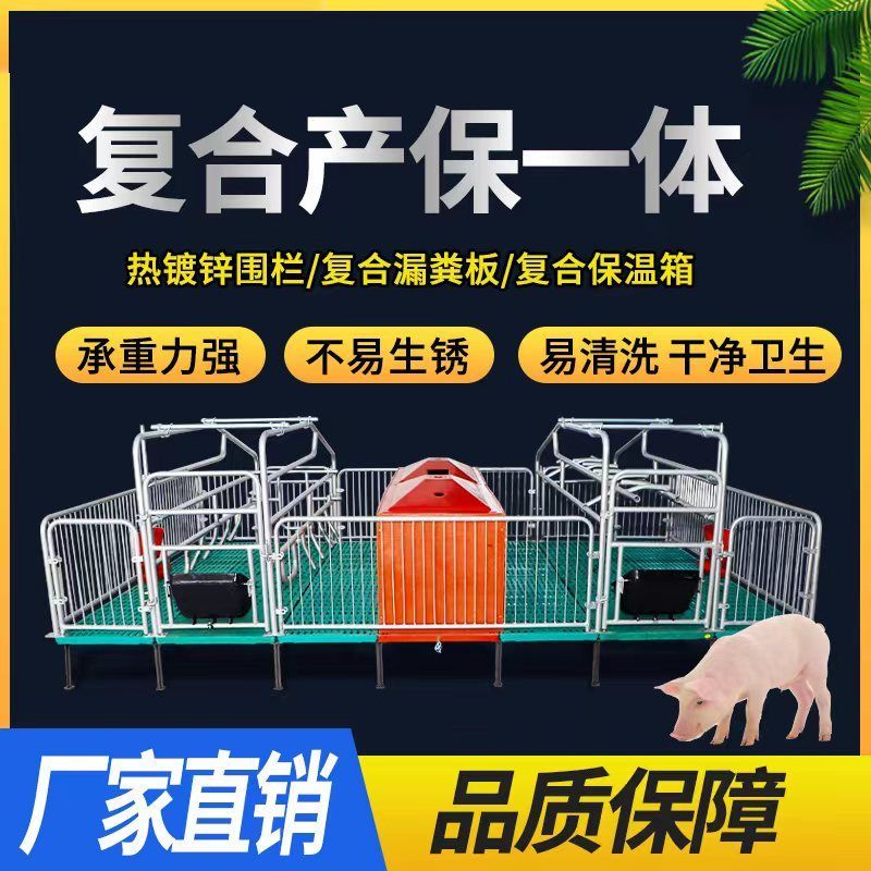 臺灣公司貨 免運 可開票 豬用產床豬產床兩用產床一體雙體產床復合板母豬定位欄仔豬保育床