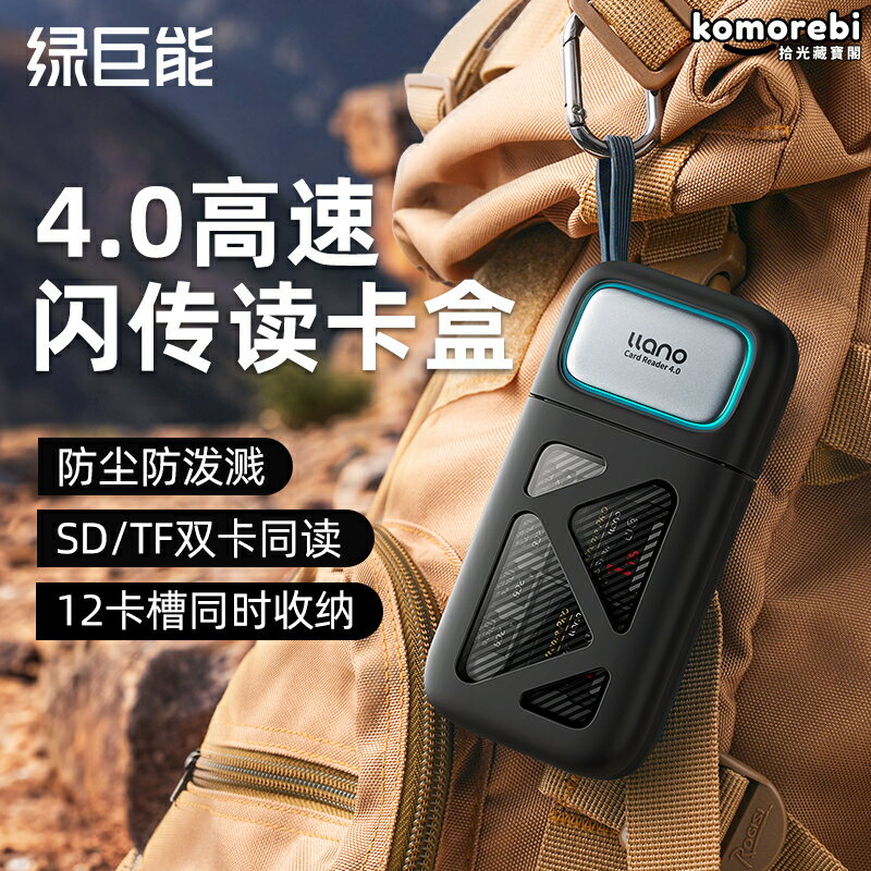 【高速閃傳】多功能讀卡器 SD卡讀卡器 TF卡讀卡器 相機讀卡器 手機讀卡器 電腦讀卡器 Type-C介面 蘋果安卓通用 大疆佳能相機伴侶 便攜收納盒