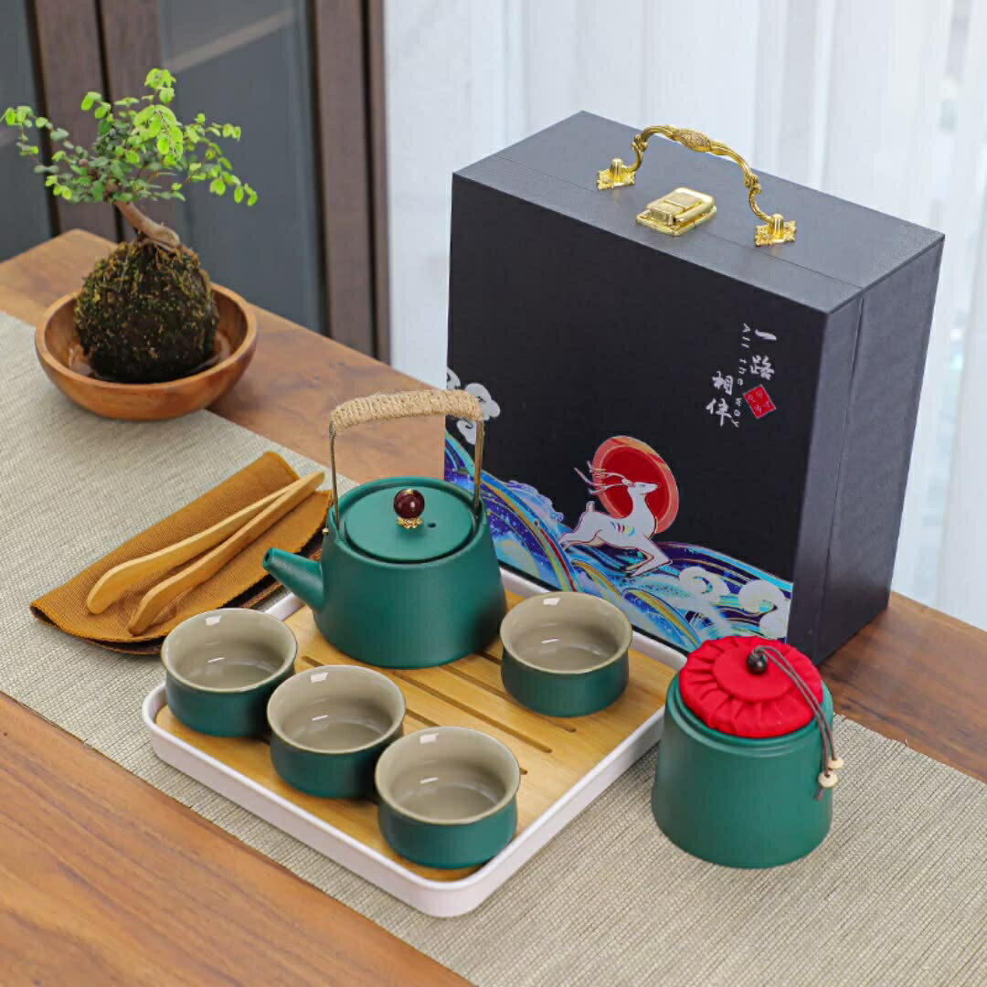 功夫茶具便攜套裝組合一體戶外整套茶杯套裝小型高檔泡茶辦公室