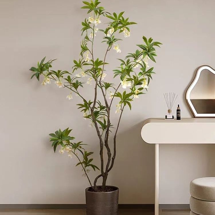 【時尚家居】 北歐模擬綠植 水石榕高階輕仿生植物 客廳大型室內落地裝飾 盆栽擺件 免運 現貨現發