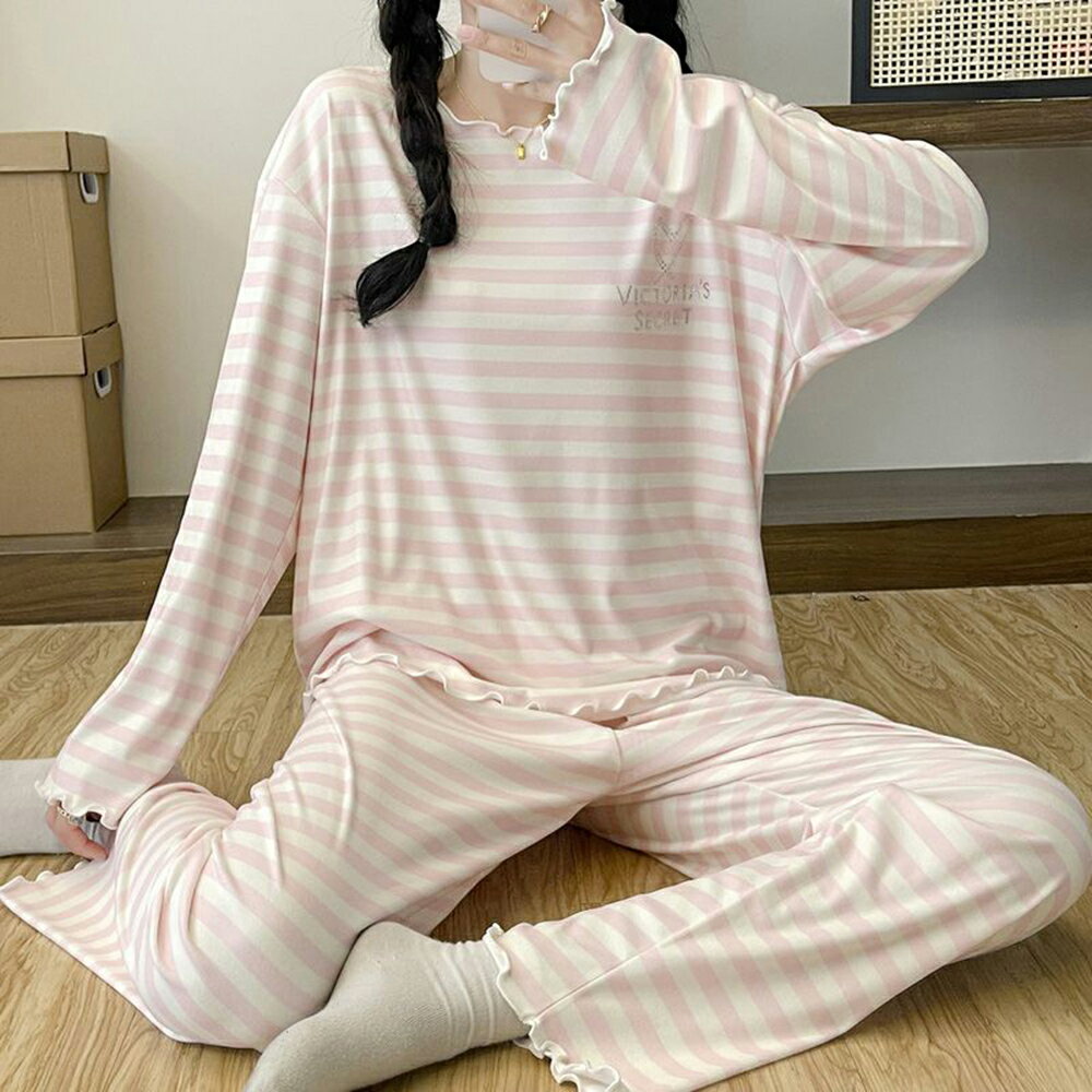 ＊ORead＊牛奶絲睡衣家居服套裝(圖片色M~2XL)【限定加碼✿全館滿額再折】