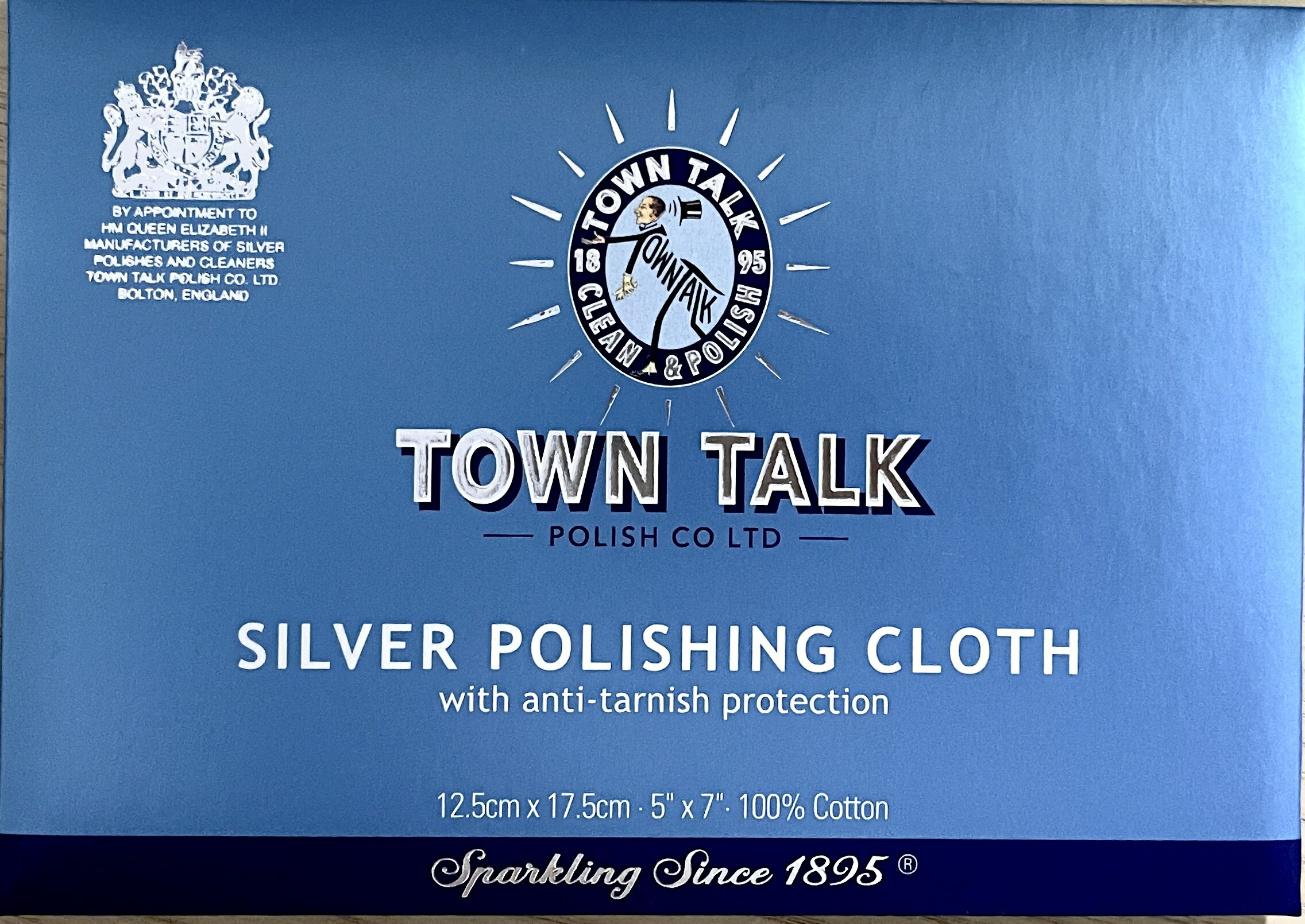 英國原廠直購 Town Talk 銀飾/銀器 清潔布 小 12.5 x 17.5