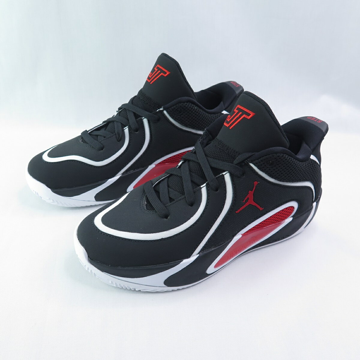 NIKE HQ4611001 Jordan Tatum 4 大童 籃球鞋 免綁鞋帶 黑紅白【iSport愛運動】