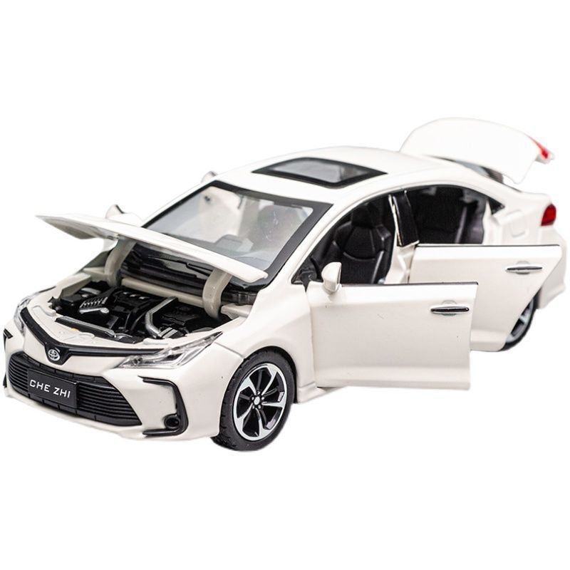 【高模擬聲光效果】合金汽車模型 1:32 豐田卡羅拉 玩具車 收藏擺件 兒童禮物 玩具車模