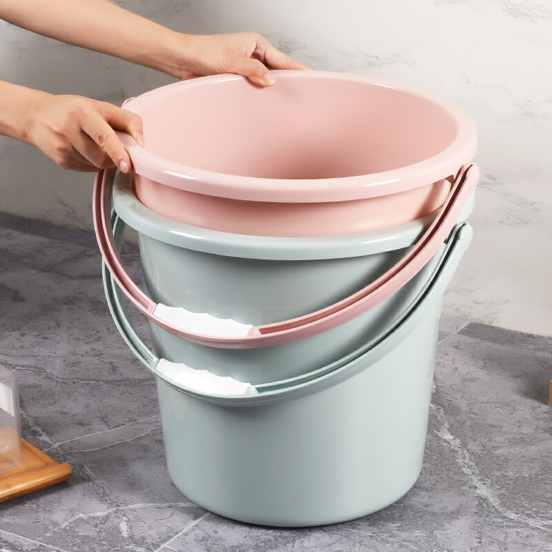 【滿299出貨】水桶家用儲水用手提塑料桶加厚大號洗澡宿舍洗衣桶桶盆套裝洗車桶