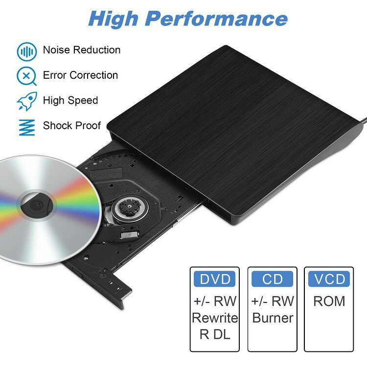 usb 3.0外接光碟機臺式電腦移動dvd燒錄機筆記本外接光盤播放器拉絲【宜家良品百貨】
