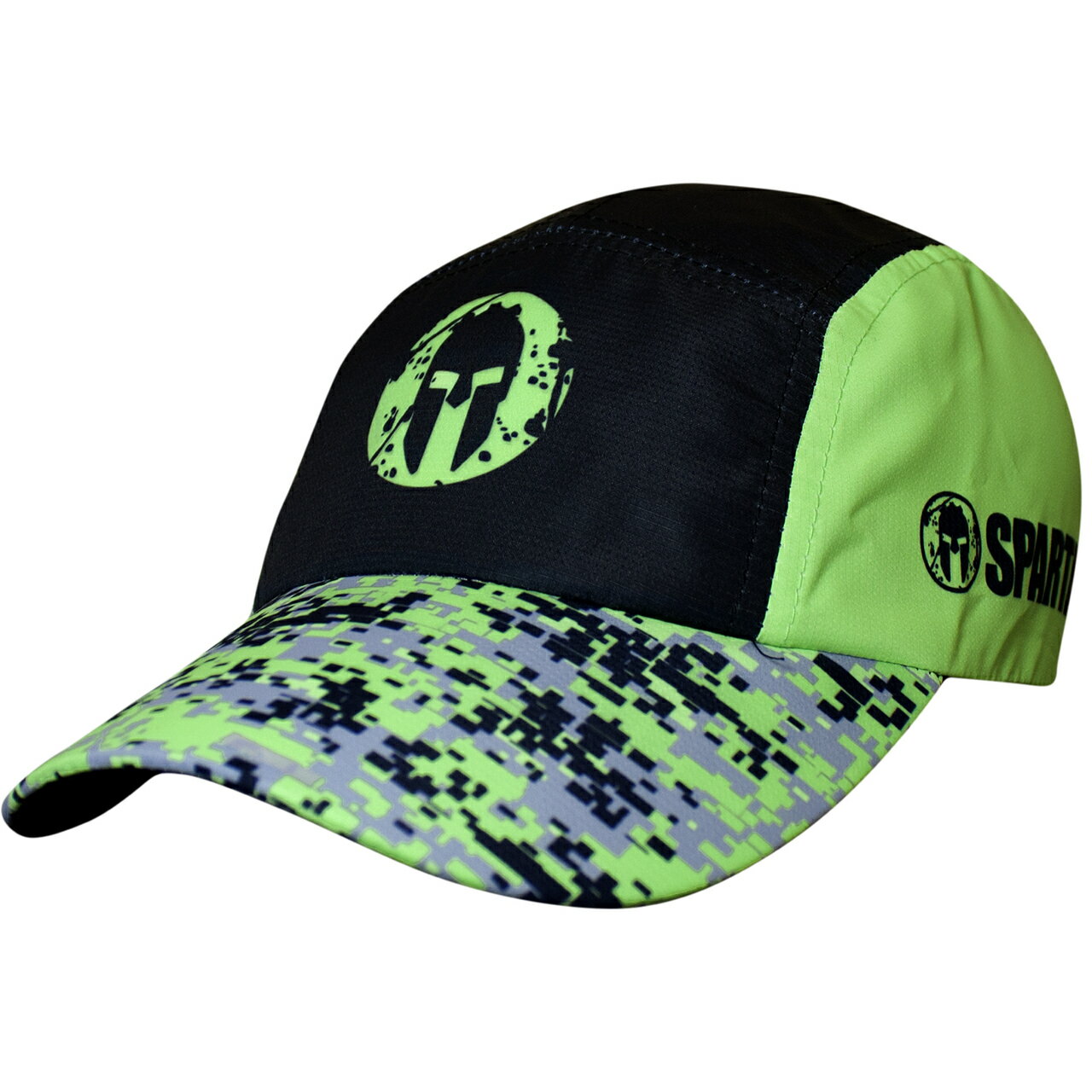 斯巴達障礙跑競賽(Spartan Race)野獸賽偽裝黑綠色運動帽.HEADSWEATS汗淂(世界領導品牌)官方合作夥伴