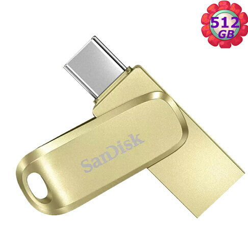 SanDisk 512GB 512G Ultra luxe TYPE-C【SDDDC4-512G】OTG 金 400MB/s USB 3.2 雙用隨身碟 0