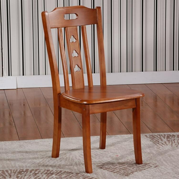 特價實木椅子家用靠背簡約現代餐椅原木全實木餐廳白色餐桌椅子凳
