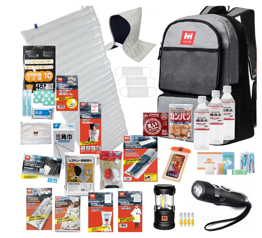 HIH Hazard 防災包 防災揹包 防災用品 36件套裝 空運含稅 日本必買代購