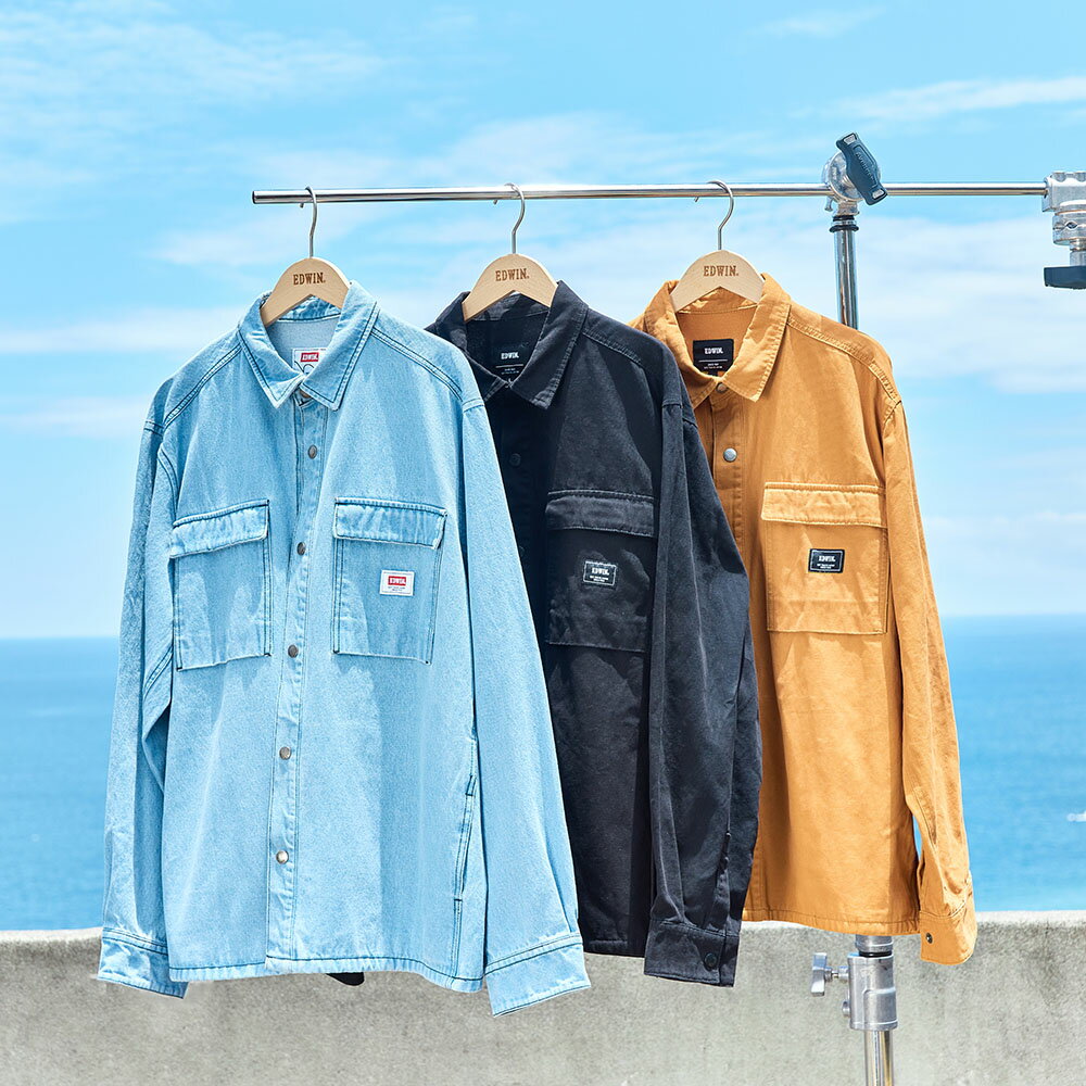 EDWIN 男款 工裝夾克外套 (土黃色) 3