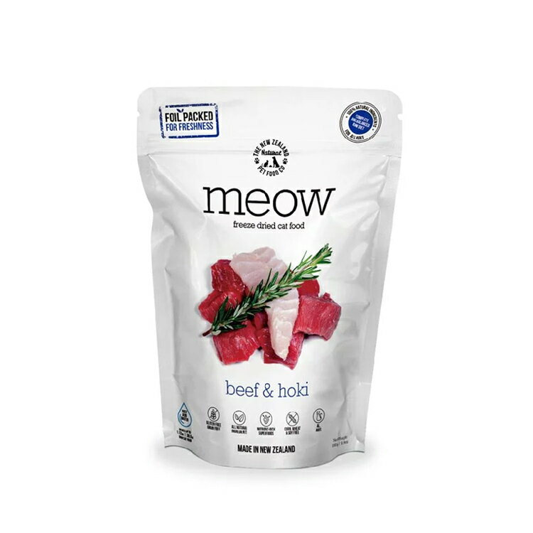 Woof & Meow 貓咪冷凍乾燥生食餐 牛肉+鱈魚 50g / 280g