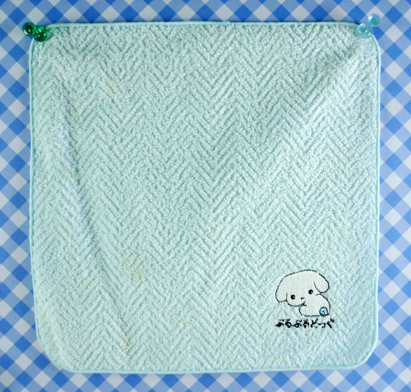 【震撼精品百貨】BuruBuru 抖抖狗 方巾-藍色 震撼日式精品百貨