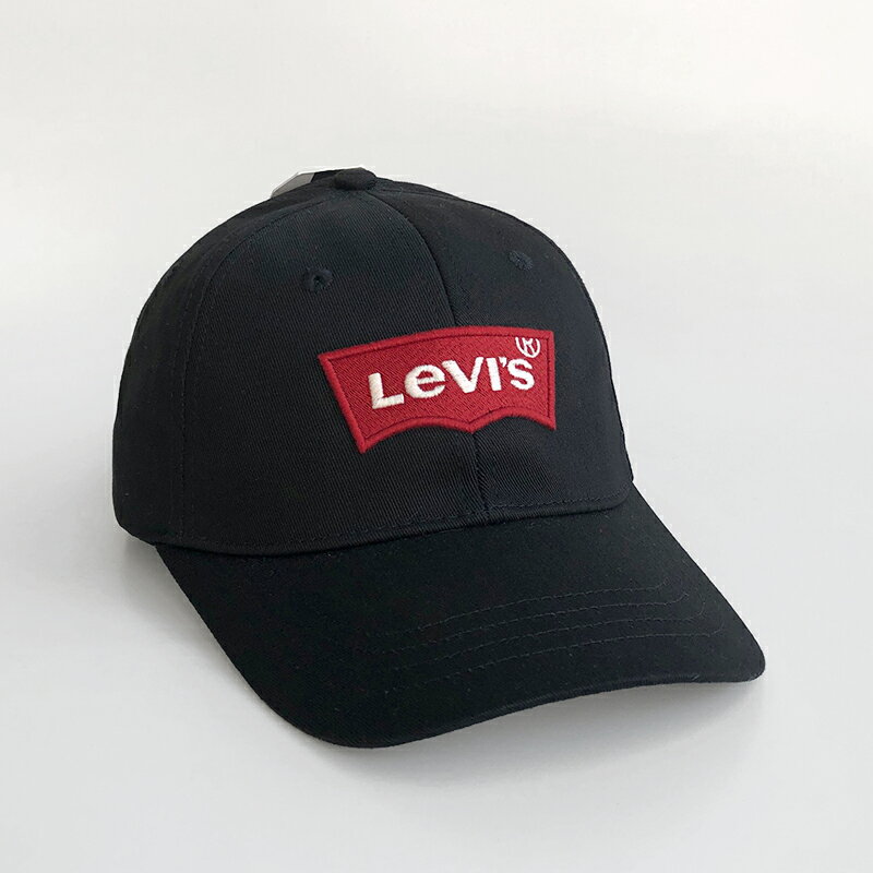 美國百分百【全新真品】LEVIS 帽子 配件 棒球帽 遮陽帽 鴨舌帽 老帽 經典 logo 男女同款 黑色 AE21
