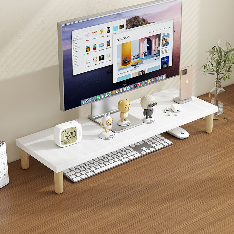 桌上型螢幕增高架 桌面簡易書架電腦顯示器增高架小型置物架辦公室桌上多功能收納架