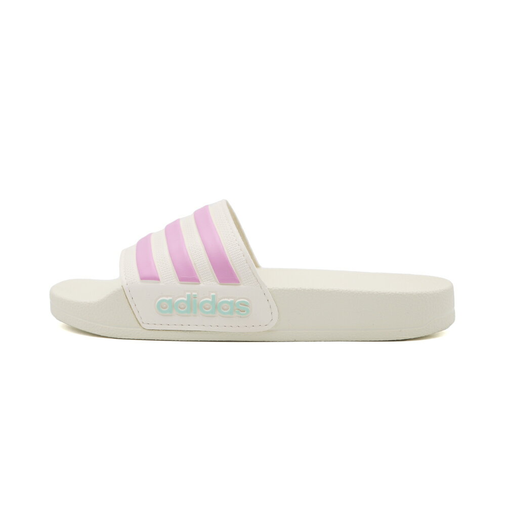 ADIDAS ADILETTE SHOWER K 拖鞋 中童鞋 白紫 S1417 (JP5784)