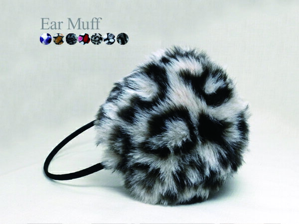 SISI【A3007】日韓最夯絨毛保暖耳罩 豹紋款 耳朵暖暖包