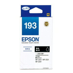 【下單享9%點數回饋】EPSON 193原廠墨水匣 T193150 (黑) 適用WF-2521/2531/2541(MFP)/WF-2631/WF-2651