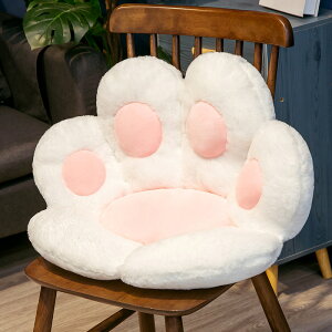 可愛熊掌半包圍坐墊辦公室座椅靠墊懶人一體沙發貓爪學生坐墊定制