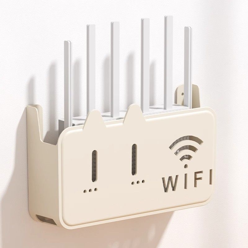 機頂盒置物架 wifi置物架收納免打孔路由器置物架機頂盒掛墻收納多功能隱形收納MM72M公司貨