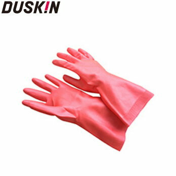 【DUSKIN】家用防滑手套(粉紅)　＊天然橡膠，無臭，無毒