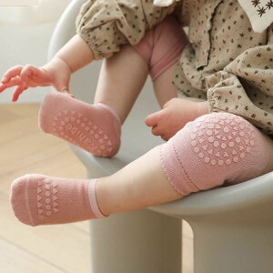 。夏季新款兒童護膝寶寶地板襪套裝學步襪嬰兒防滑爬行運動保護套