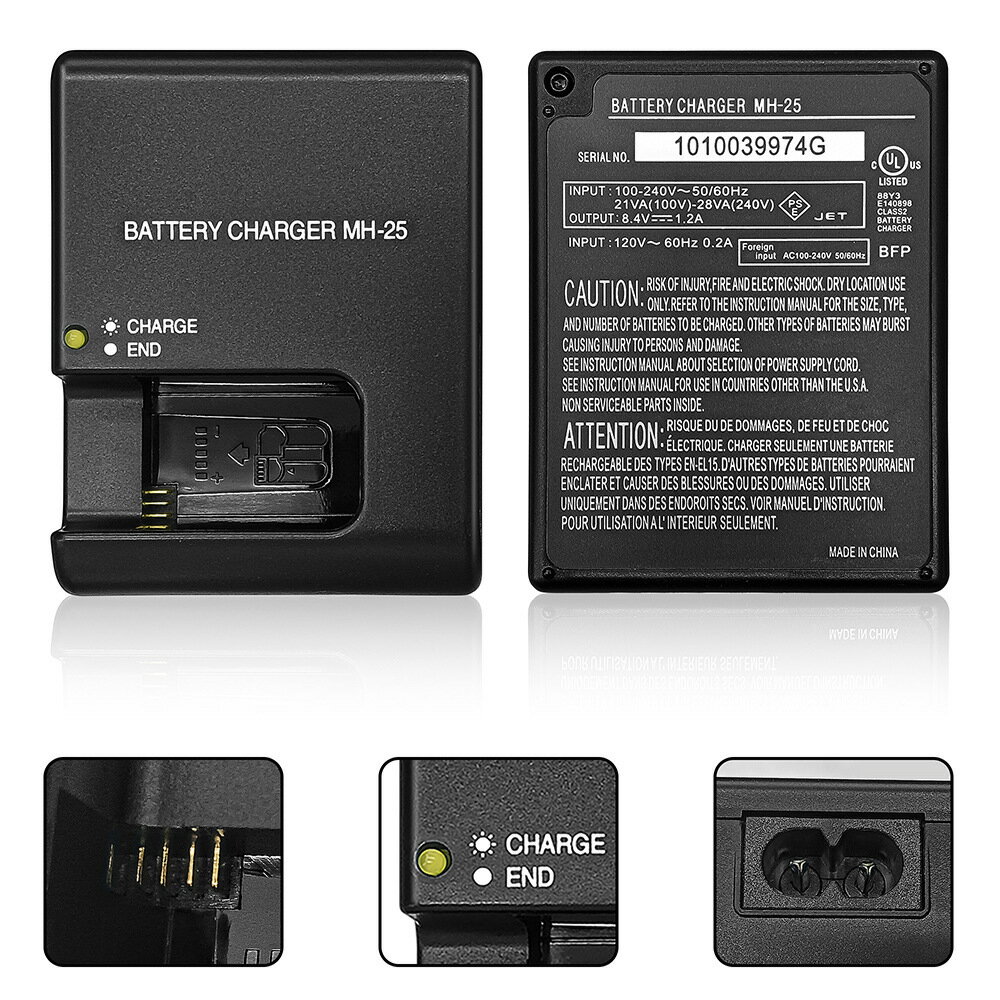 適用於尼康MH-25充電器D810 D800 D750 D610 D7100 D7200 D850 Z6【宜家良品百貨】