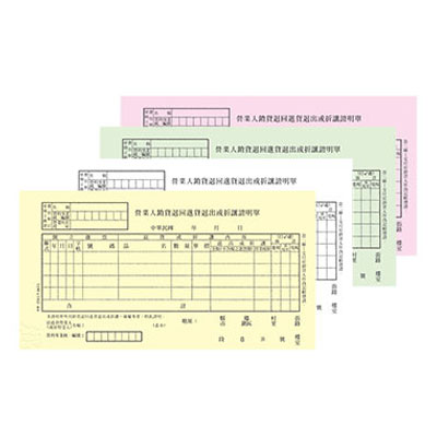 美加美 0061A 非碳銷貨退回或折讓單 10本 / 包