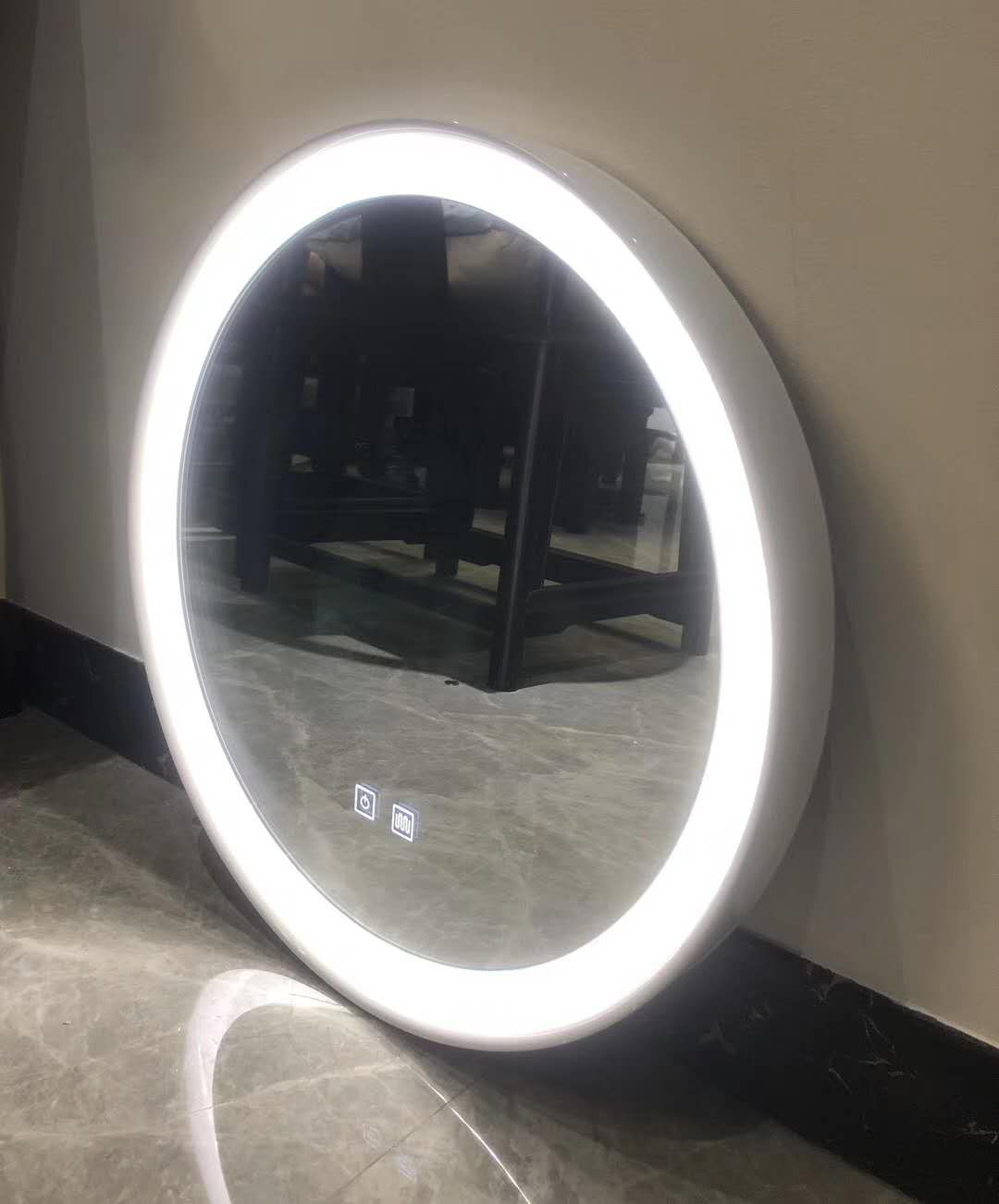 蝶陶新款異形薄板智能云鏡LED穿衣美容鏡圓形化妝鏡壁掛裝飾浴室 1