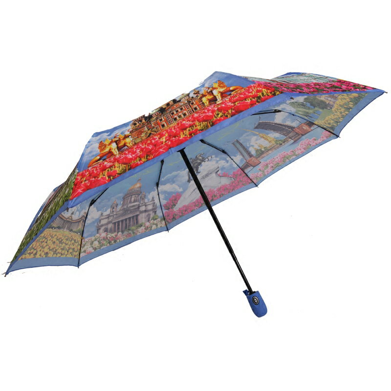 Qiutong彩色全版全自動傘自開收晴雨傘三折傘太陽傘折疊創意雨傘| 協貿