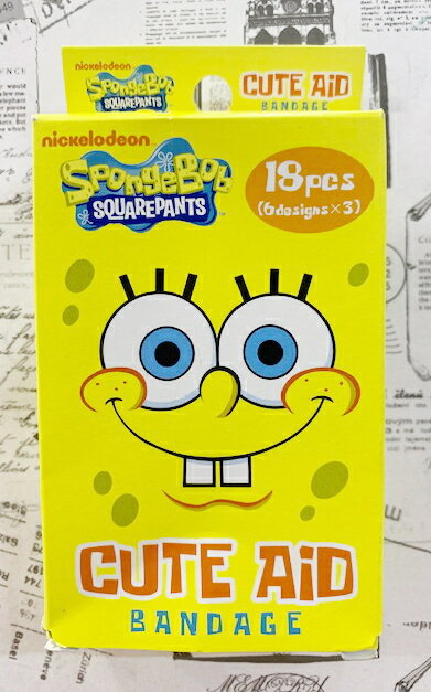 震撼精品百貨】SpongeBob SquarePant海棉寶寶可愛圖案OK蹦(18枚)-海綿