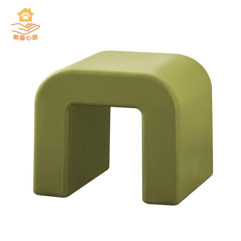 免運 塑膠椅 塑膠凳 餐椅 休閒椅 網紅家用N型凳塑膠椅子茶幾沙發換鞋簡約現代客廳陽臺臥室矮板凳 工廠現貨 八折下殺syel