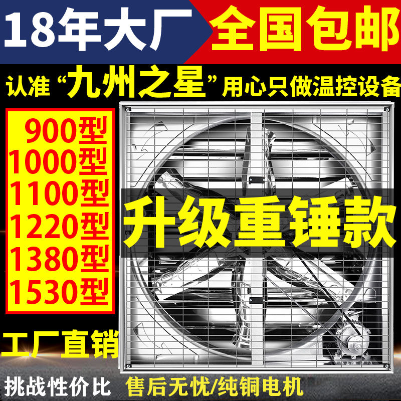 【最低價】【公司貨】負壓風機工業排風扇大功率強力抽風機工廠大棚養殖通風排氣換氣扇