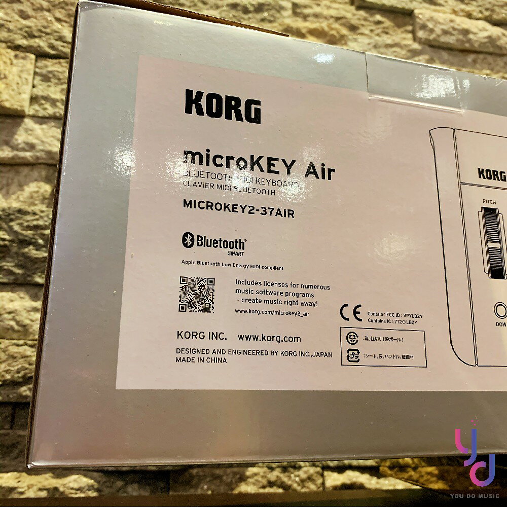 現貨可分期公司貨贈軟體/USB線Korg Microkey 2 AIR 37鍵藍芽無線版Midi