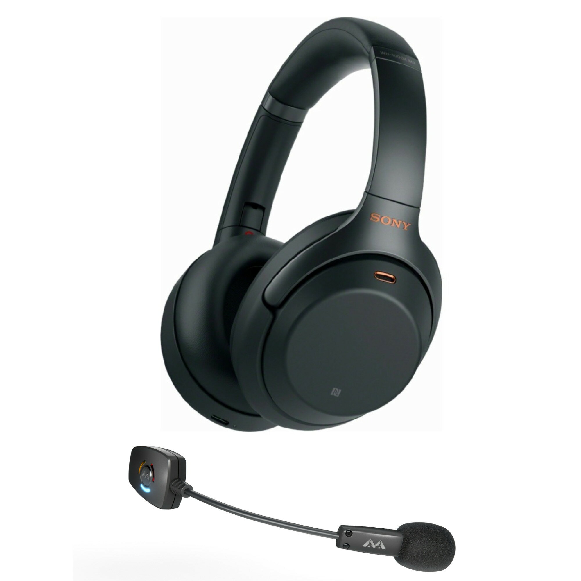 Sony Wh-1000xm3 Wireless Noise-canceling Headphones (black) With Modmic 