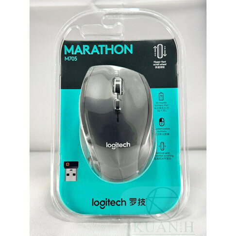 台灣現貨 羅技 Logitech M705 多工無線滑鼠 含稅附發票 商務滑鼠 無線滑鼠 多工滑鼠 平輸|領券最高折$220 0