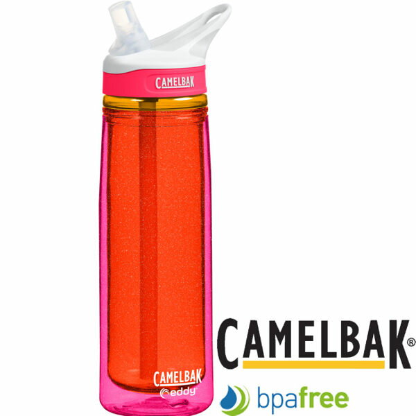 ├登山樂┤美國 Camelbak eddy 多水雙層隔溫吸管水瓶 600ml 星暴紅 # CB1280602060