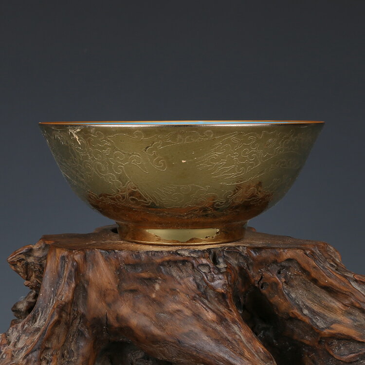 大明成化鎏金彩繪鳳紋碗 景德鎮仿古瓷器古董古玩收藏真品 0