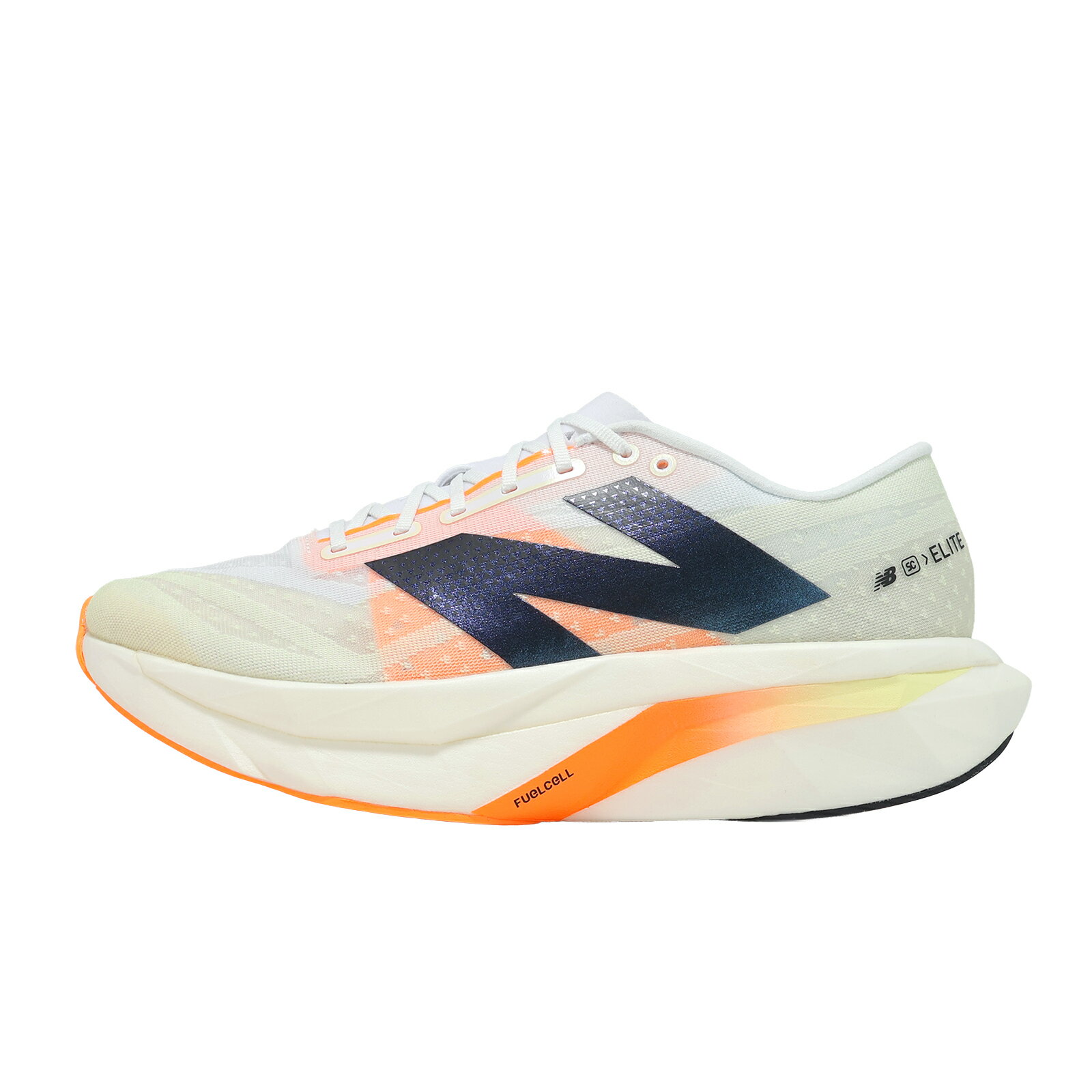 New Balance NB 競速跑鞋 FuelCell SuperComp Elite V4 2E 寬楦 男鞋 白橘 回彈 碳板 MRCELCW4-2E
