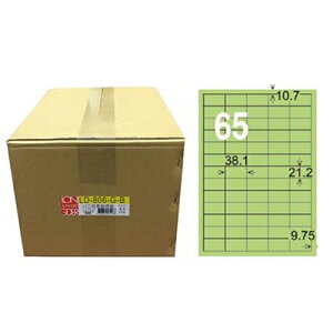 【龍德】A4三用電腦標籤 21.2x38.1mm 淺綠色 1000入 / 箱 LD-806-G-B