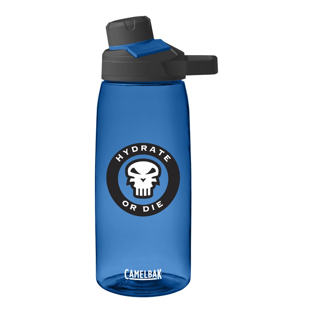 《CamelBak GMI》1000ml Chute Mag 戶外運動水瓶 骷髏藍