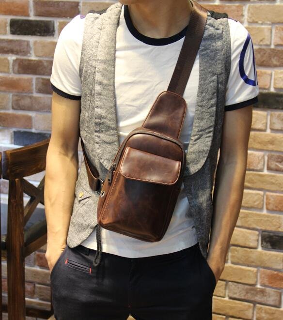 FINDSENSE Z1 韓國 時尚 潮 男 休閒運動胸包 單肩包 斜背包 側背包 小背包