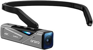日本公司貨 ORDRO EP7 穿戴相機4K超高畫質 視頻攝像機 Vlog 手抖補償 IP65防水
