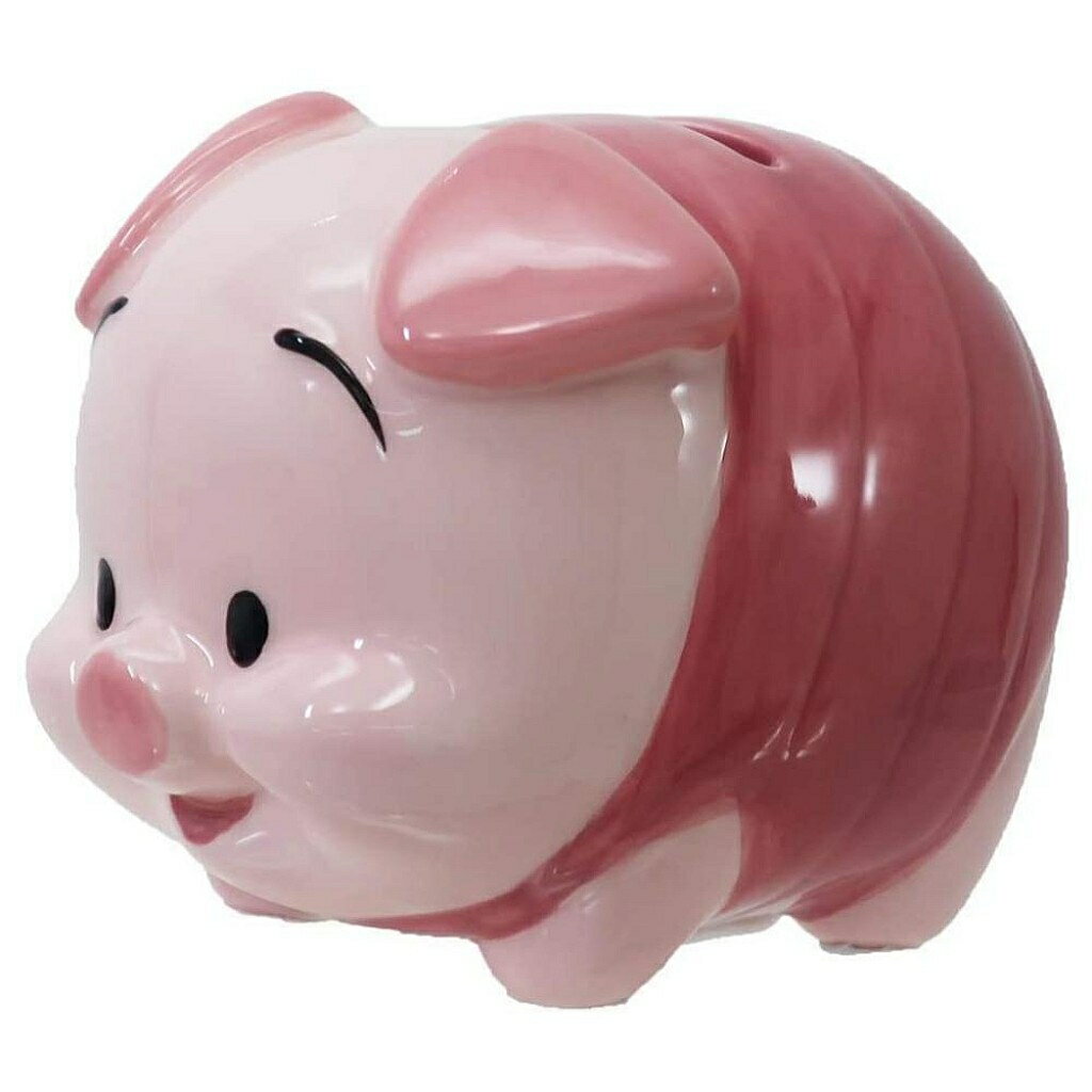 【震撼精品百貨】Winnie the Pooh 小熊維尼 造型陶瓷存錢筒(L/小豬)*15289 震撼日式精品百貨