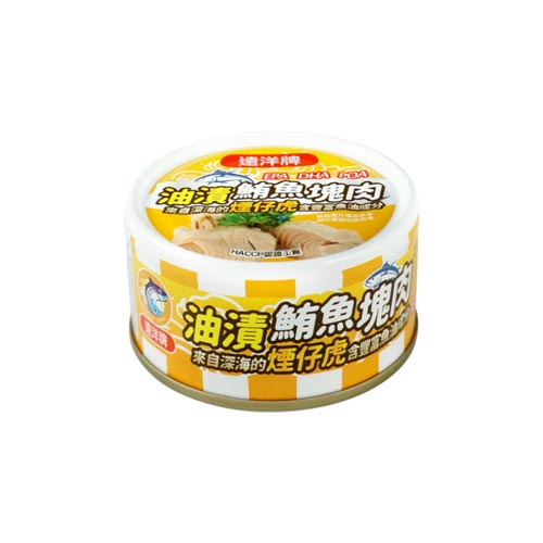 遠洋牌油漬鮪魚塊肉(煙仔虎)90G*3【愛買】