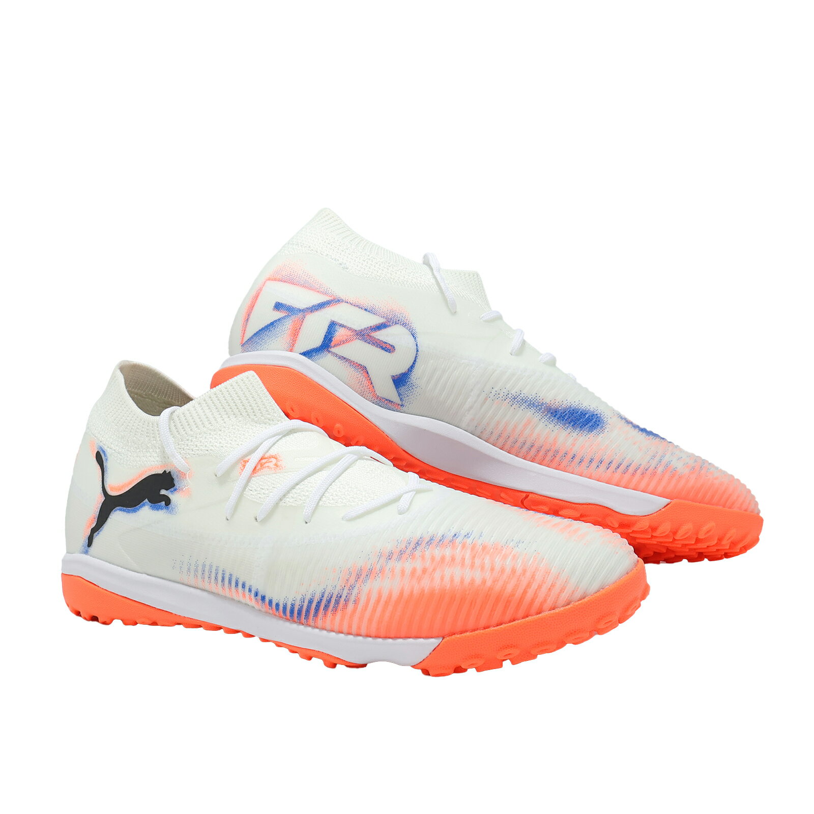 Puma 足球鞋 Future 8 Match TT 男鞋 白 黑 橘 人造草場 運動鞋 108597-01 5