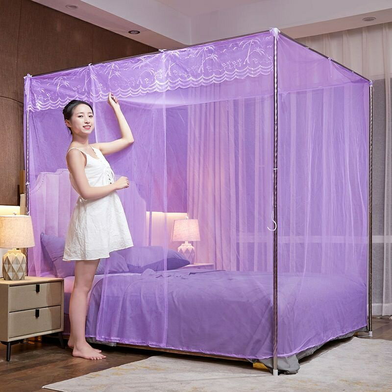 蚊帳家用臥室單開門1.2單雙人1.5支架1.8加密1米公主風老式床2米