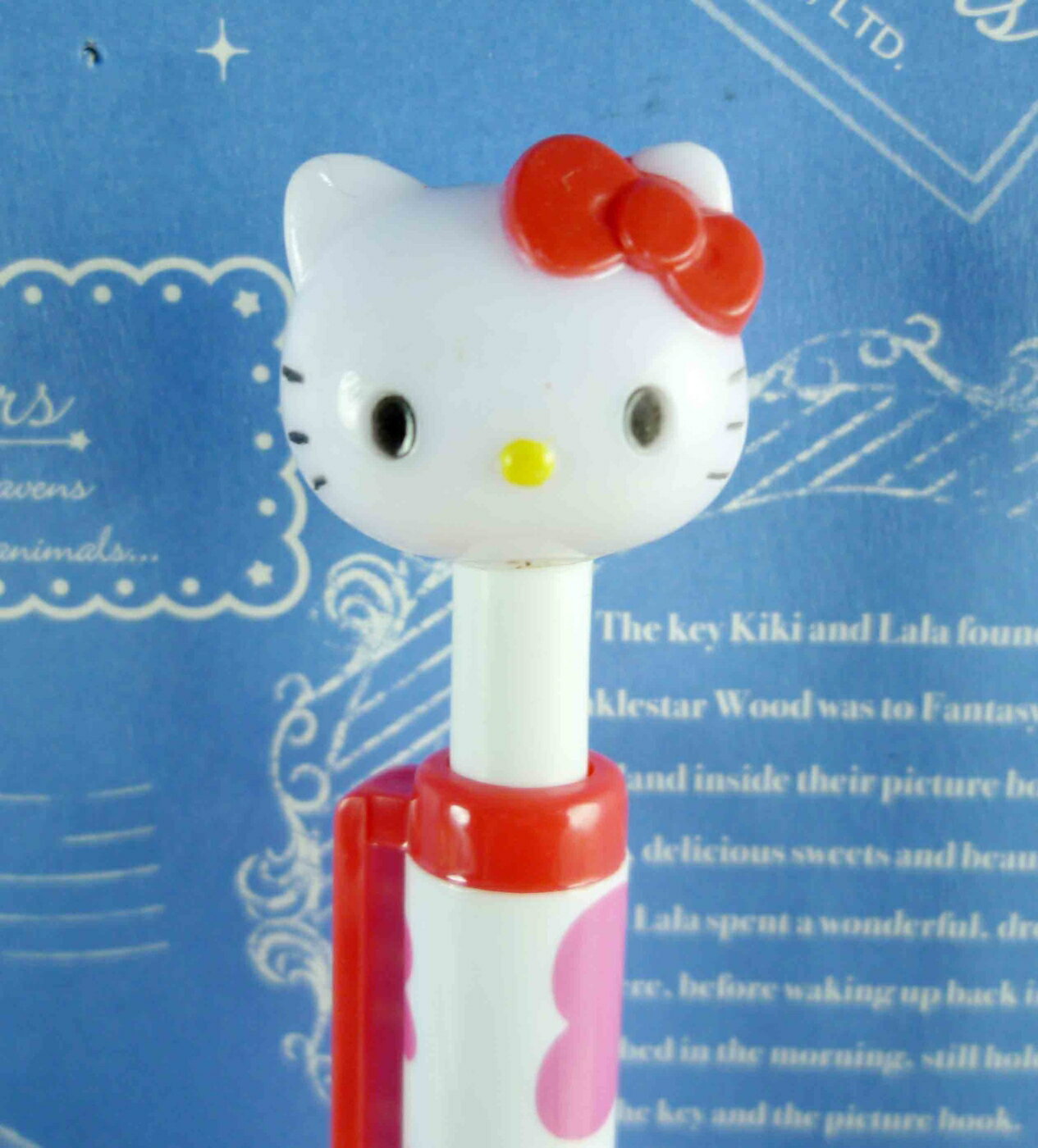 【震撼精品百貨】Hello Kitty 凱蒂貓 KITTY造型自動鉛筆-白色筆桿-大頭造型-紅色 震撼日式精品百貨